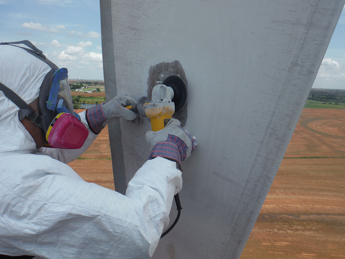 sửa chữa cánh tuabin gió ở Miền Nam