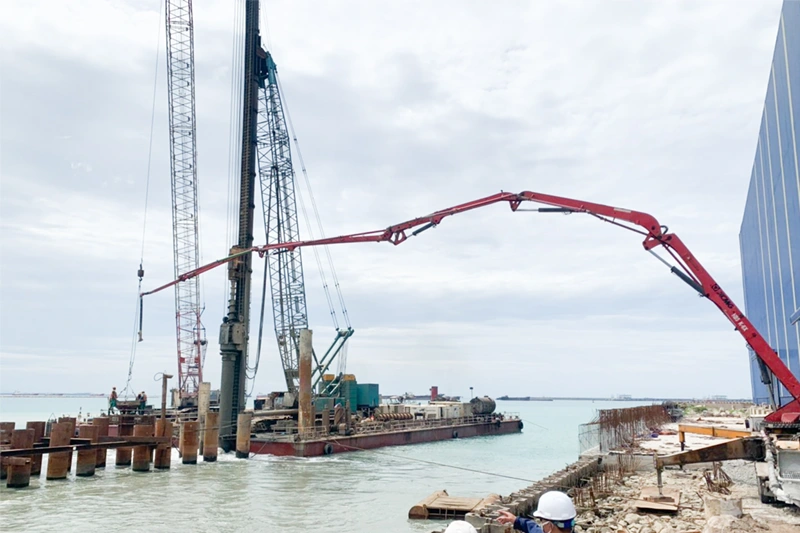 Thi công móng trụ ngoài khơi